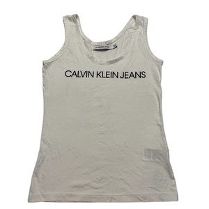 Calvin Klein Tank Top White Size X-Small